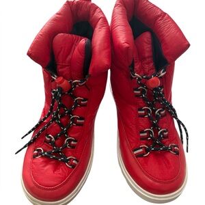 Tommy Hilfiger Red Winter Boots